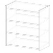 Three level angled shoe rack - Fits 6 -8 pairs of shoes